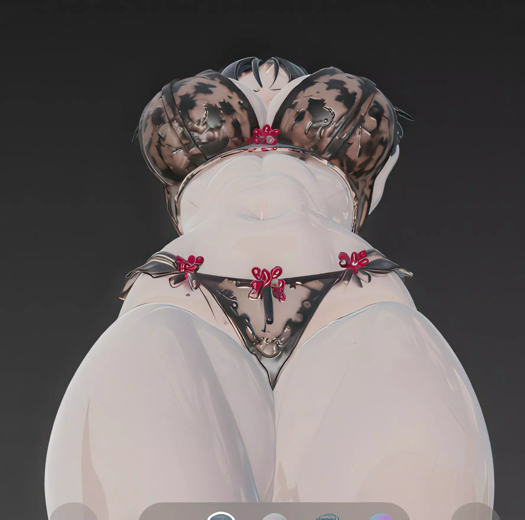 Videl Dragon Ball 3D Model in Detailed Lingerie Design 3D print model_24