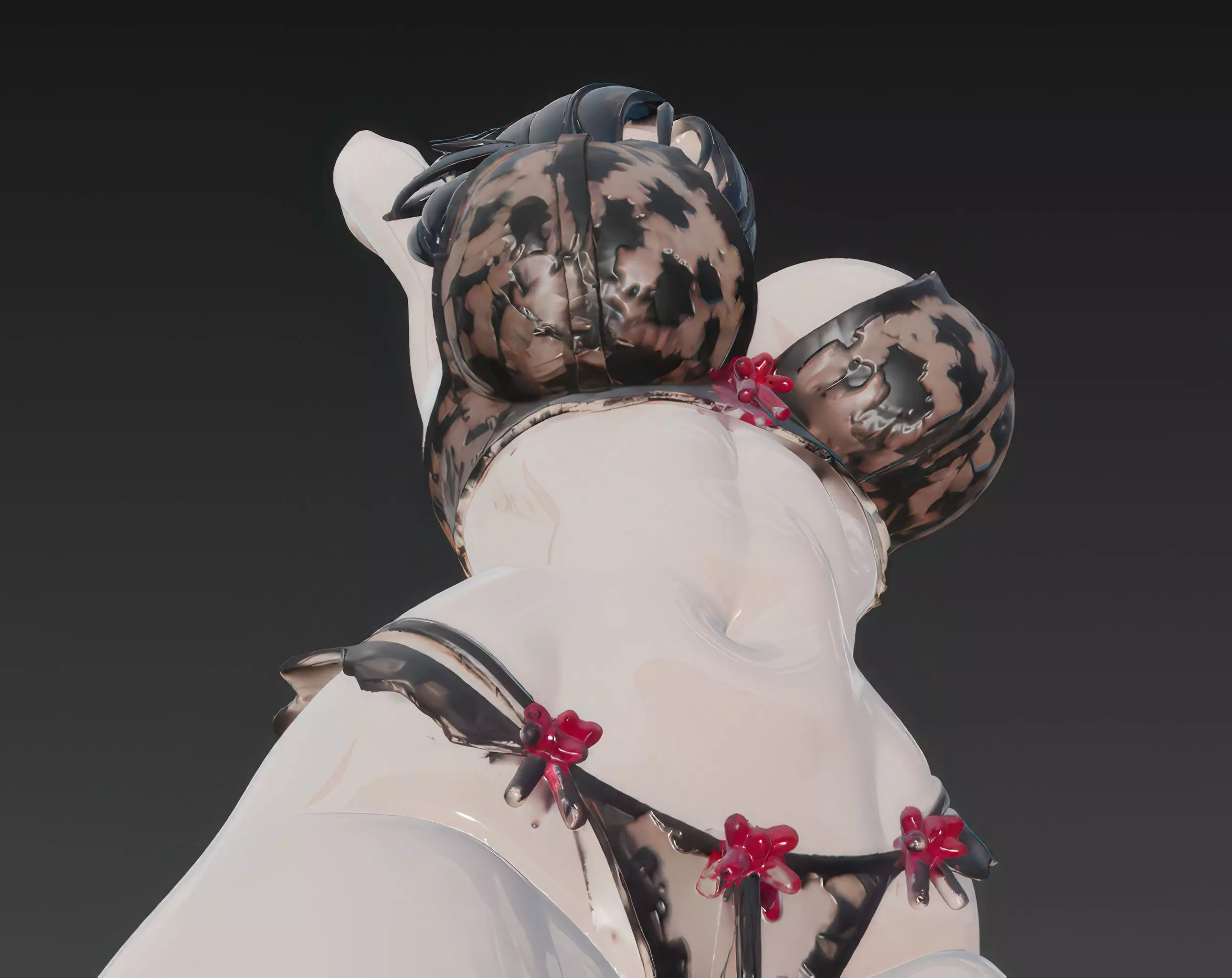 Videl Dragon Ball 3D Model in Detailed Lingerie Design 3D print model_4