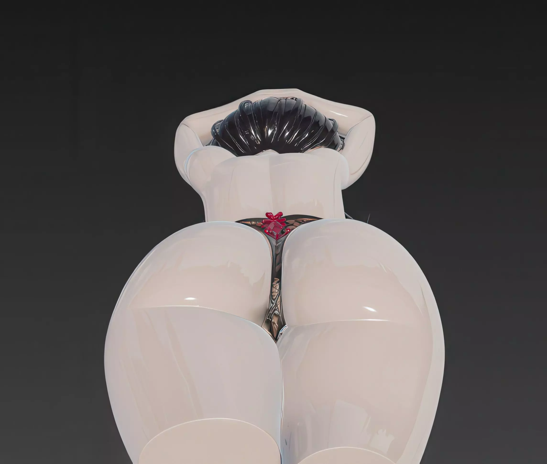 Videl Dragon Ball 3D Model in Detailed Lingerie Design 3D print model_9