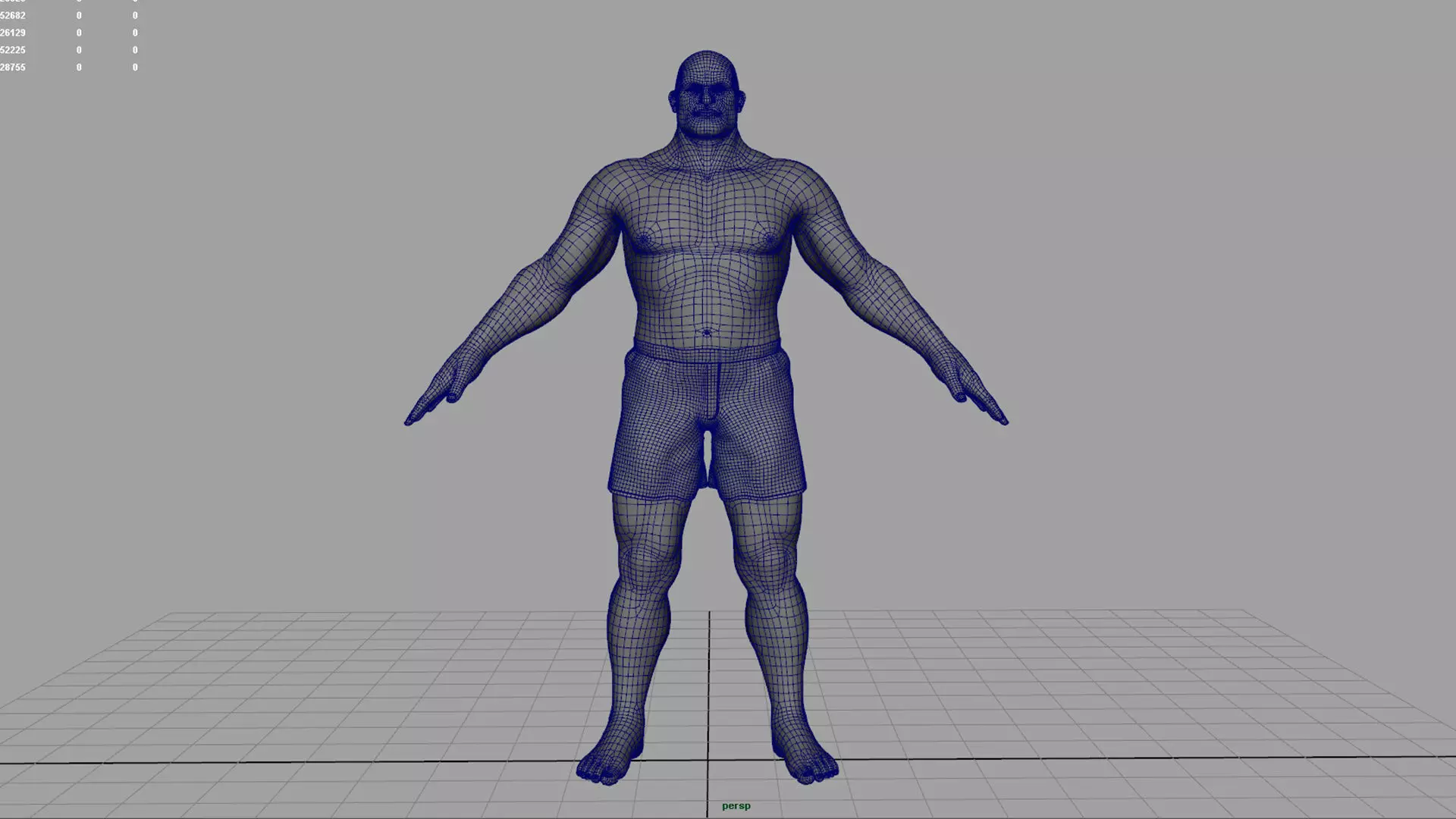 Realistic body builder 3D model_6