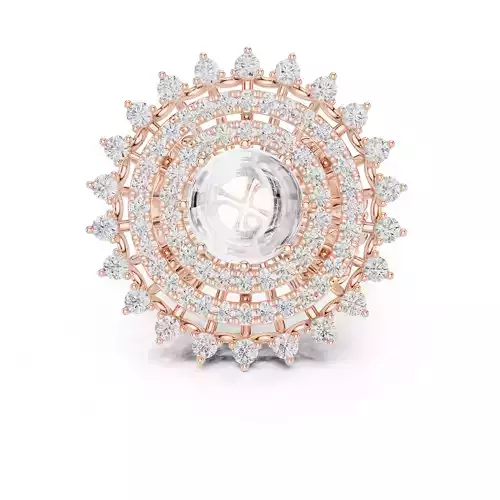 Pota Stone Engagement Wedding Vintage Design Ring 3DM STL Video