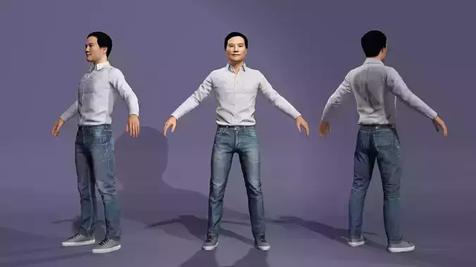 Chinese Jobs Realistic Business Political Leader Digital Human