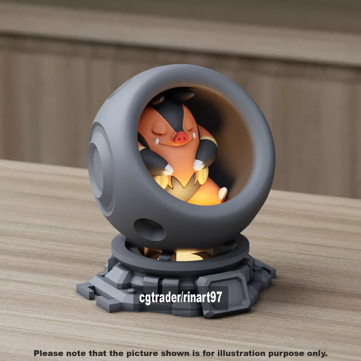 Pignite in healing machine pods 3D print model_11