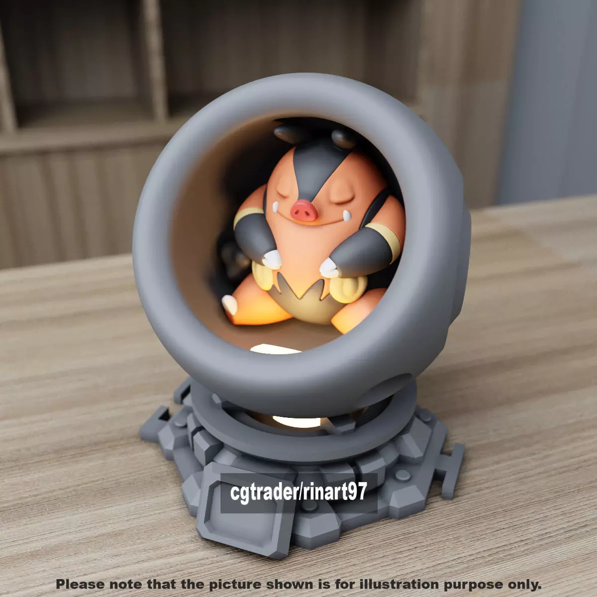 Pignite in healing machine pods 3D print model_4