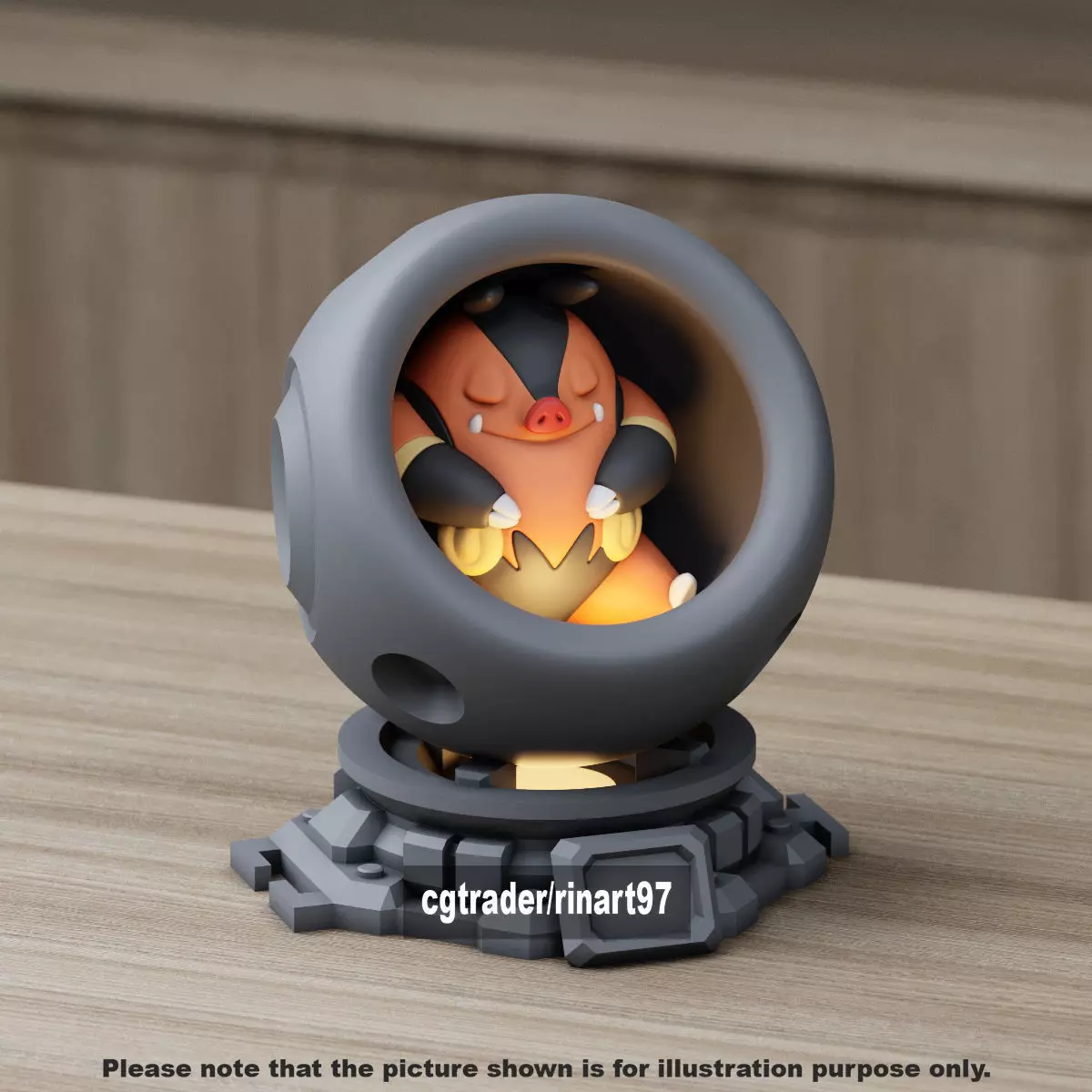 Pignite in healing machine pods 3D print model_10