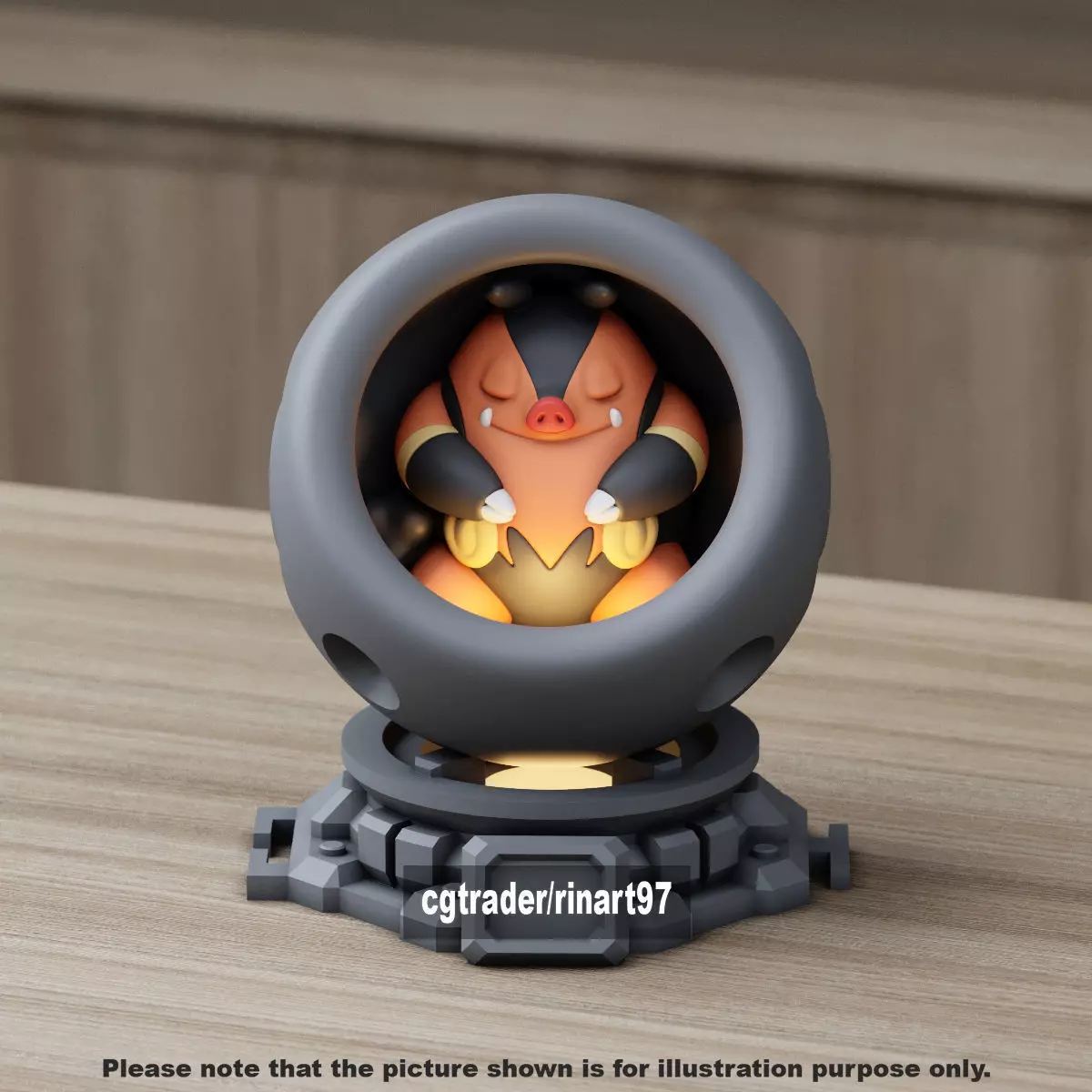 Pignite in healing machine pods 3D print model_8