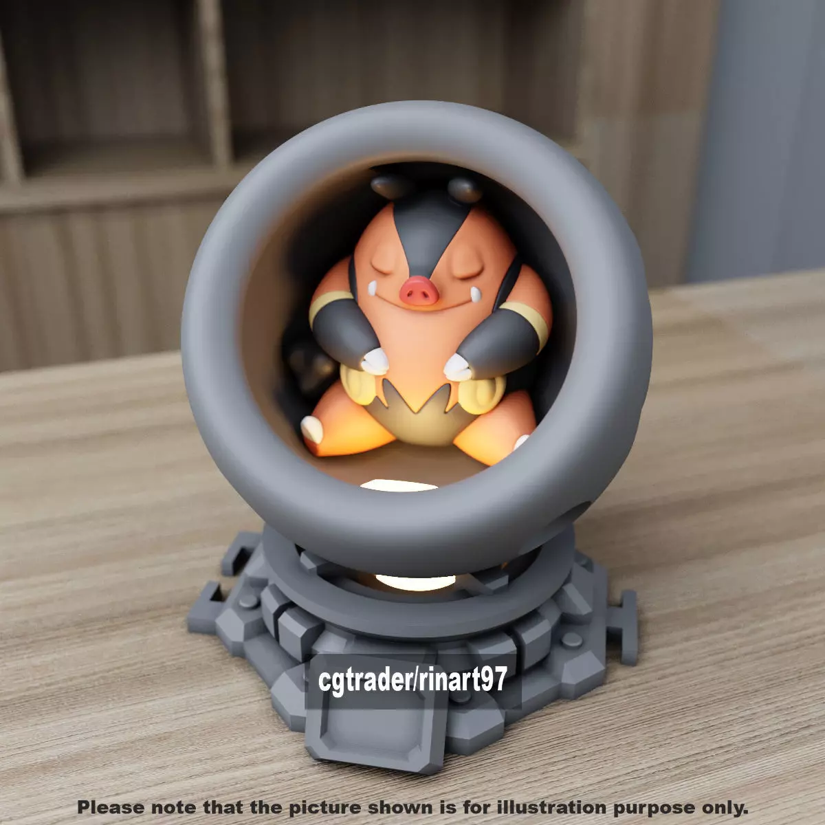 Pignite in healing machine pods 3D print model_3