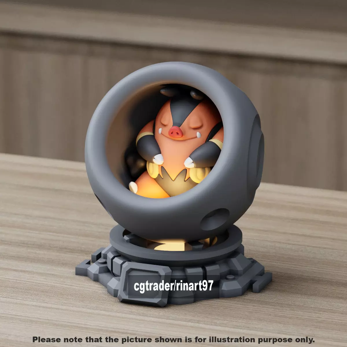 Pignite in healing machine pods 3D print model_13