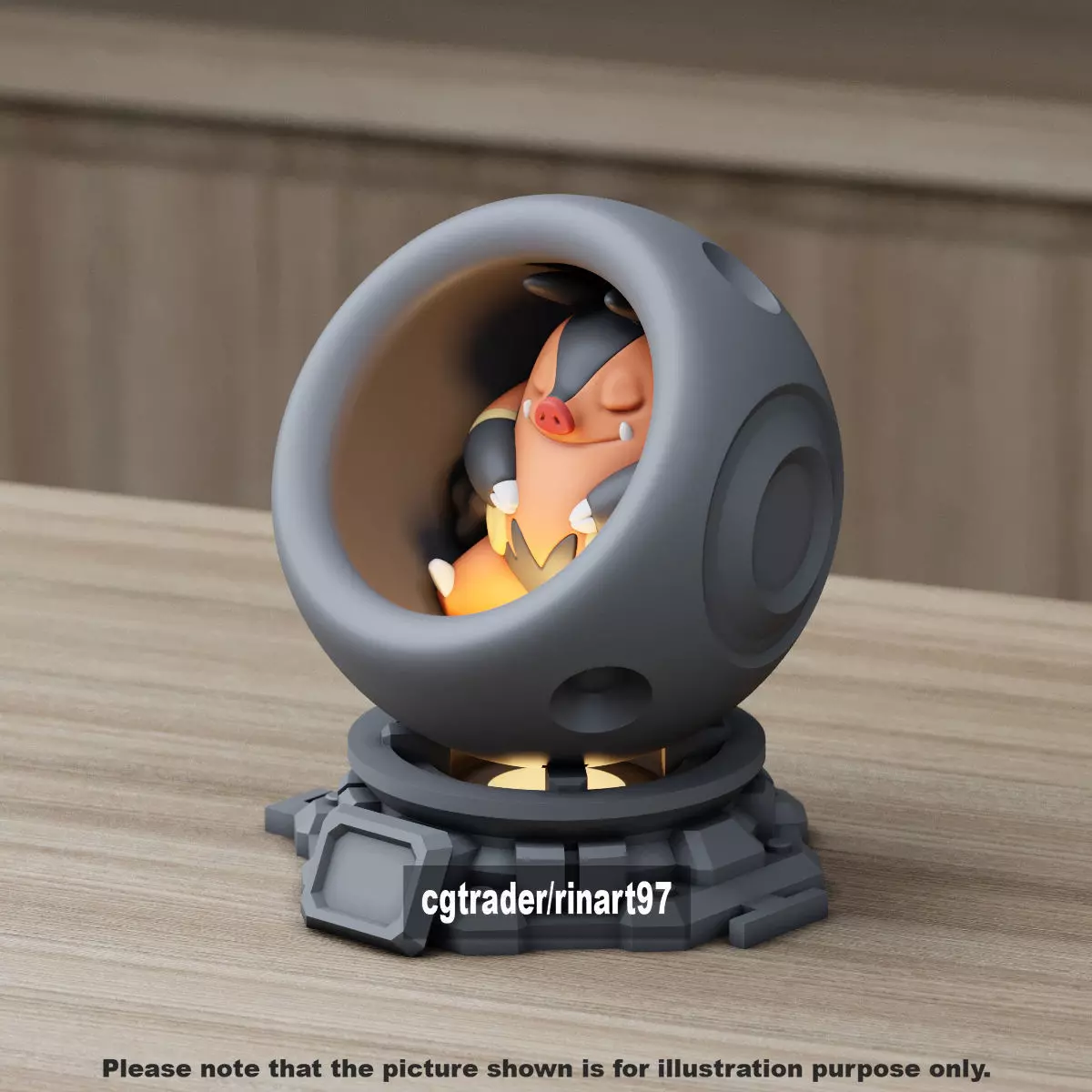 Pignite in healing machine pods 3D print model_1