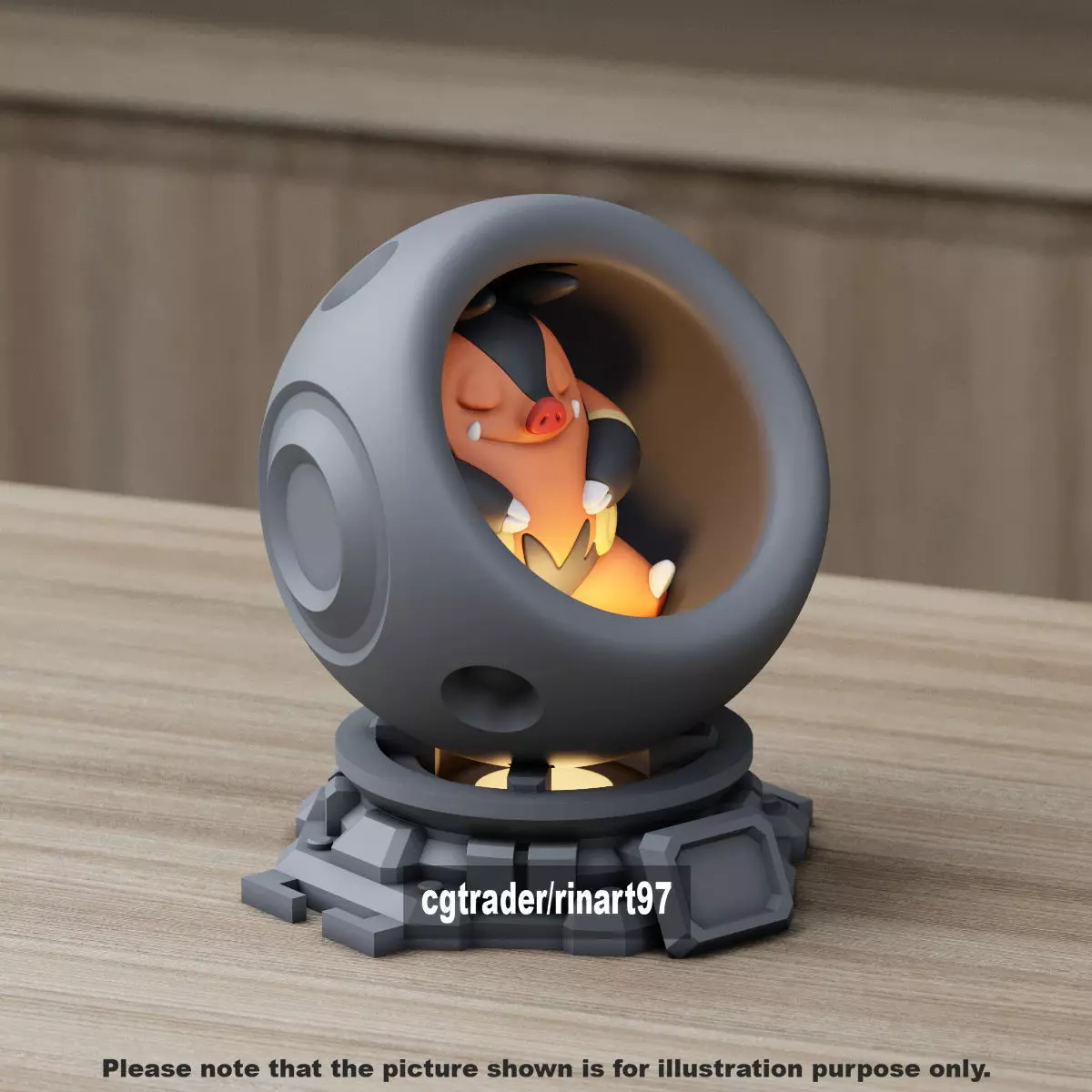 Pignite in healing machine pods 3D print model_12