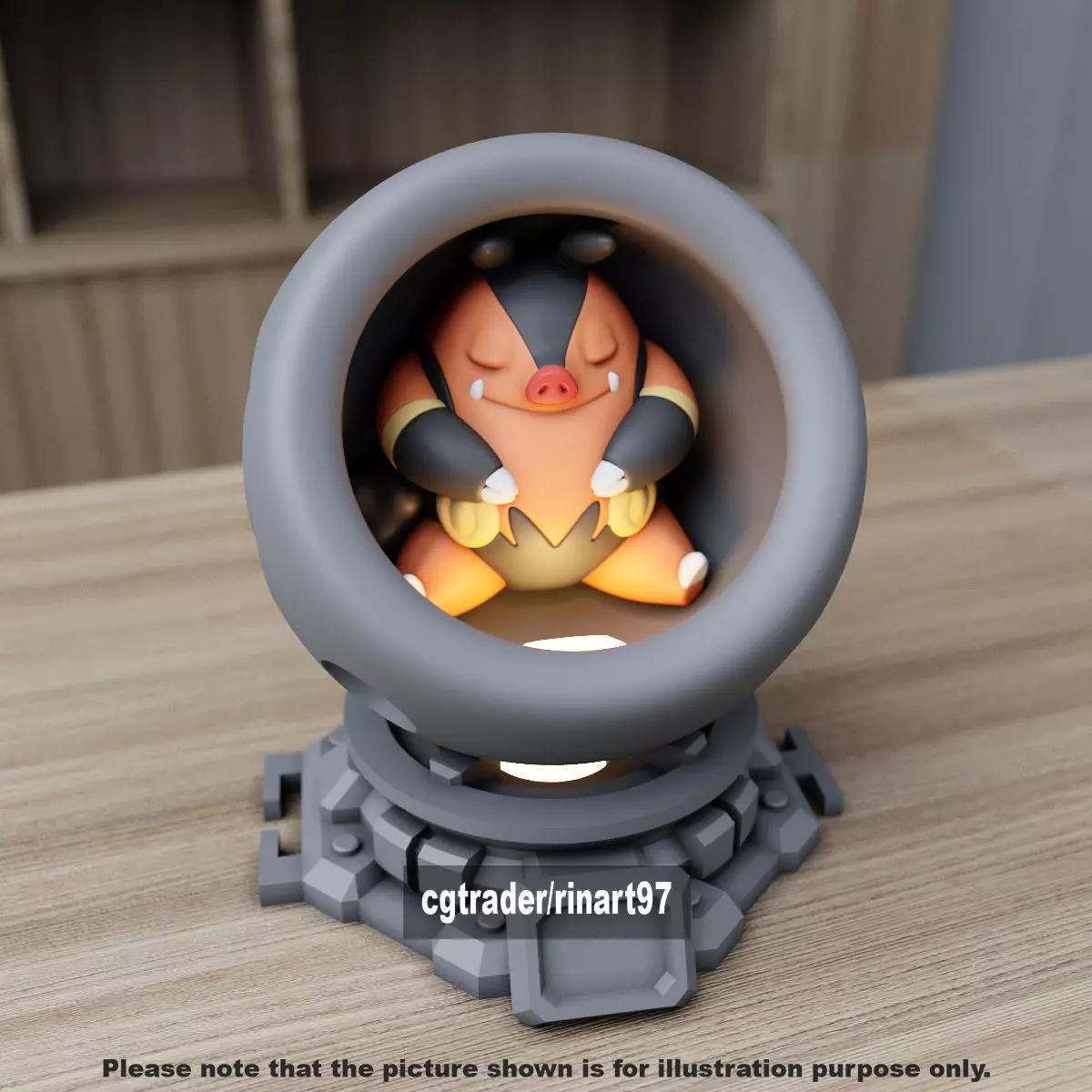 Pignite in healing machine pods 3D print model_5