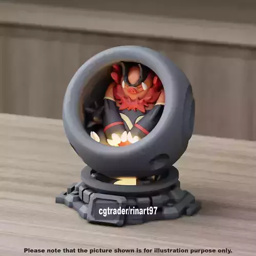 Emboar in healing machine pods 3D print model Emboar in healing machine pods 3D print model