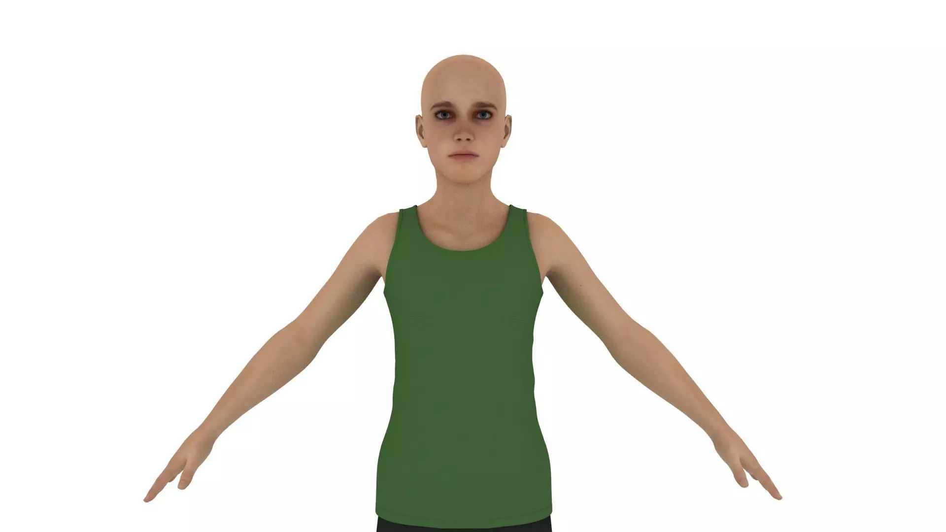 Realistic young boy 3D model_3