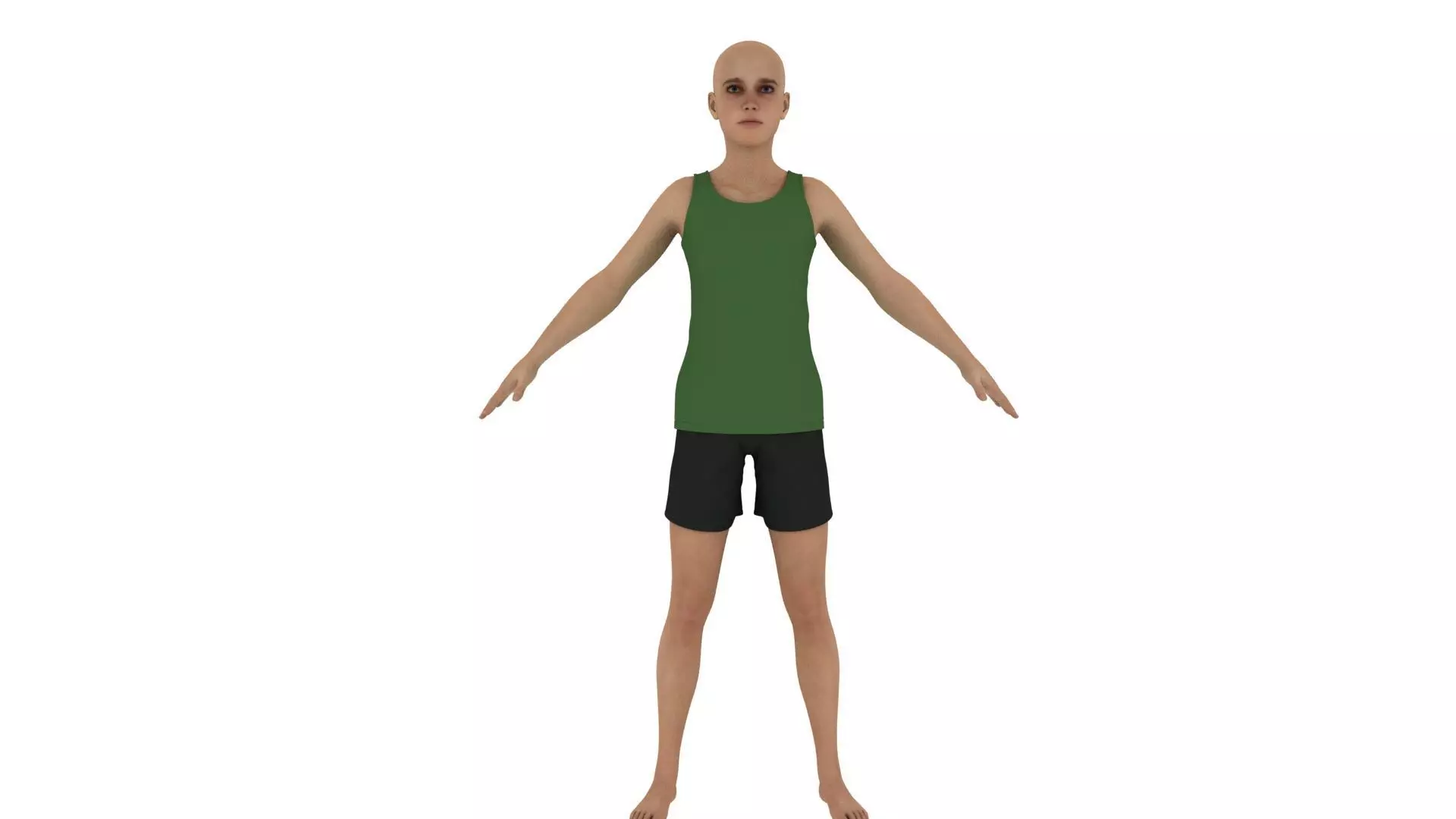 Realistic young boy 3D model_1