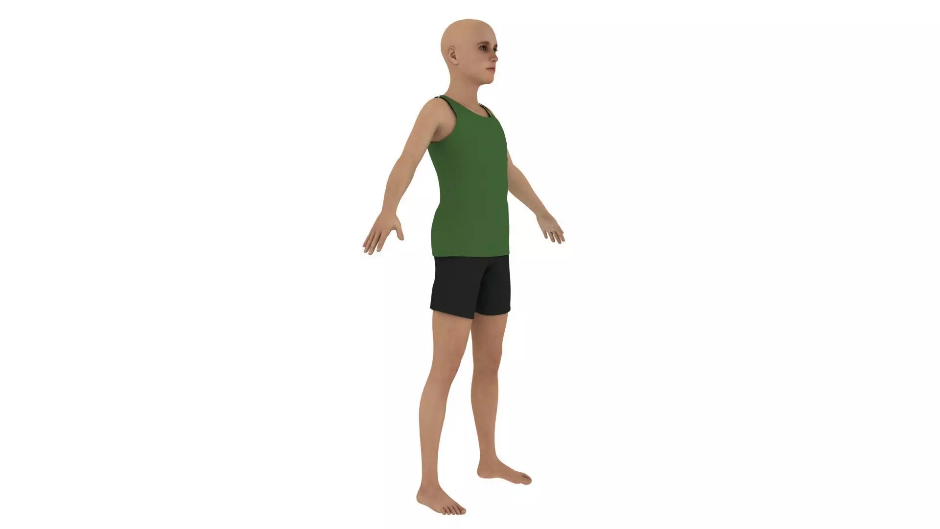 Realistic young boy 3D model_5