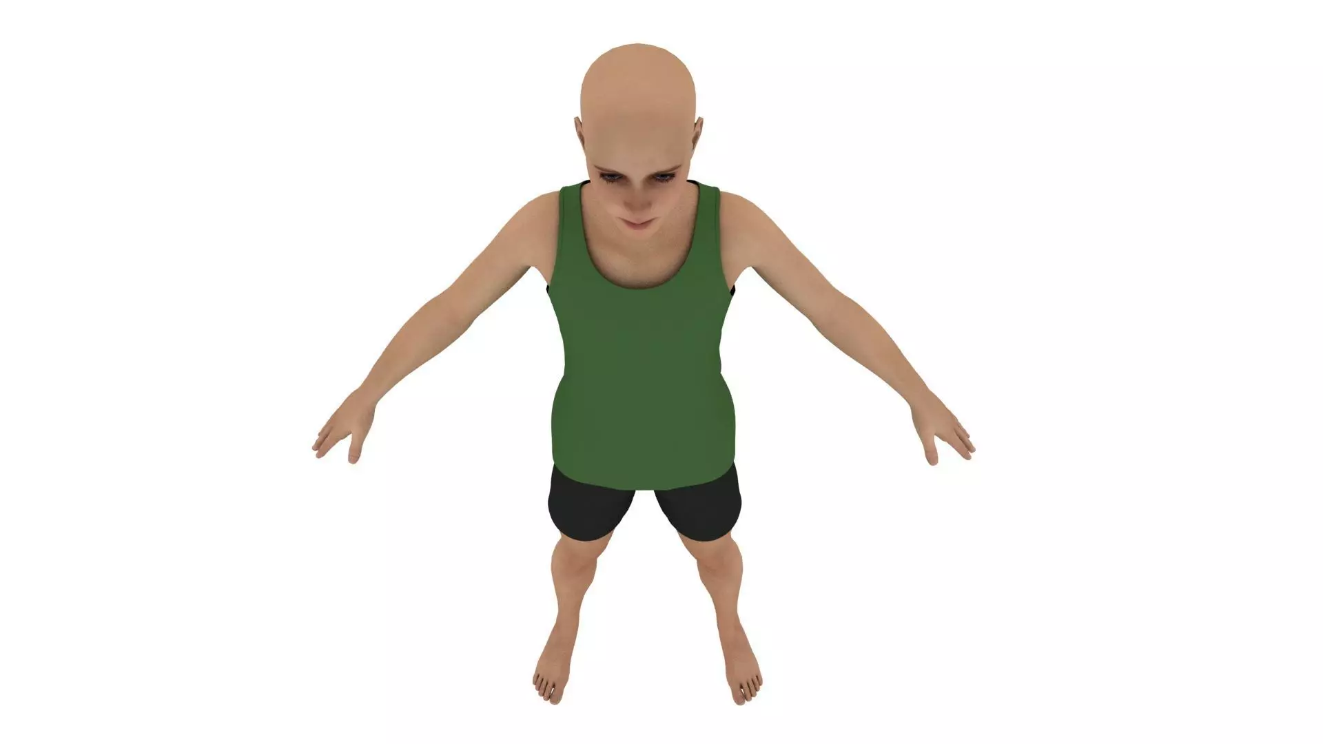 Realistic young boy 3D model_0