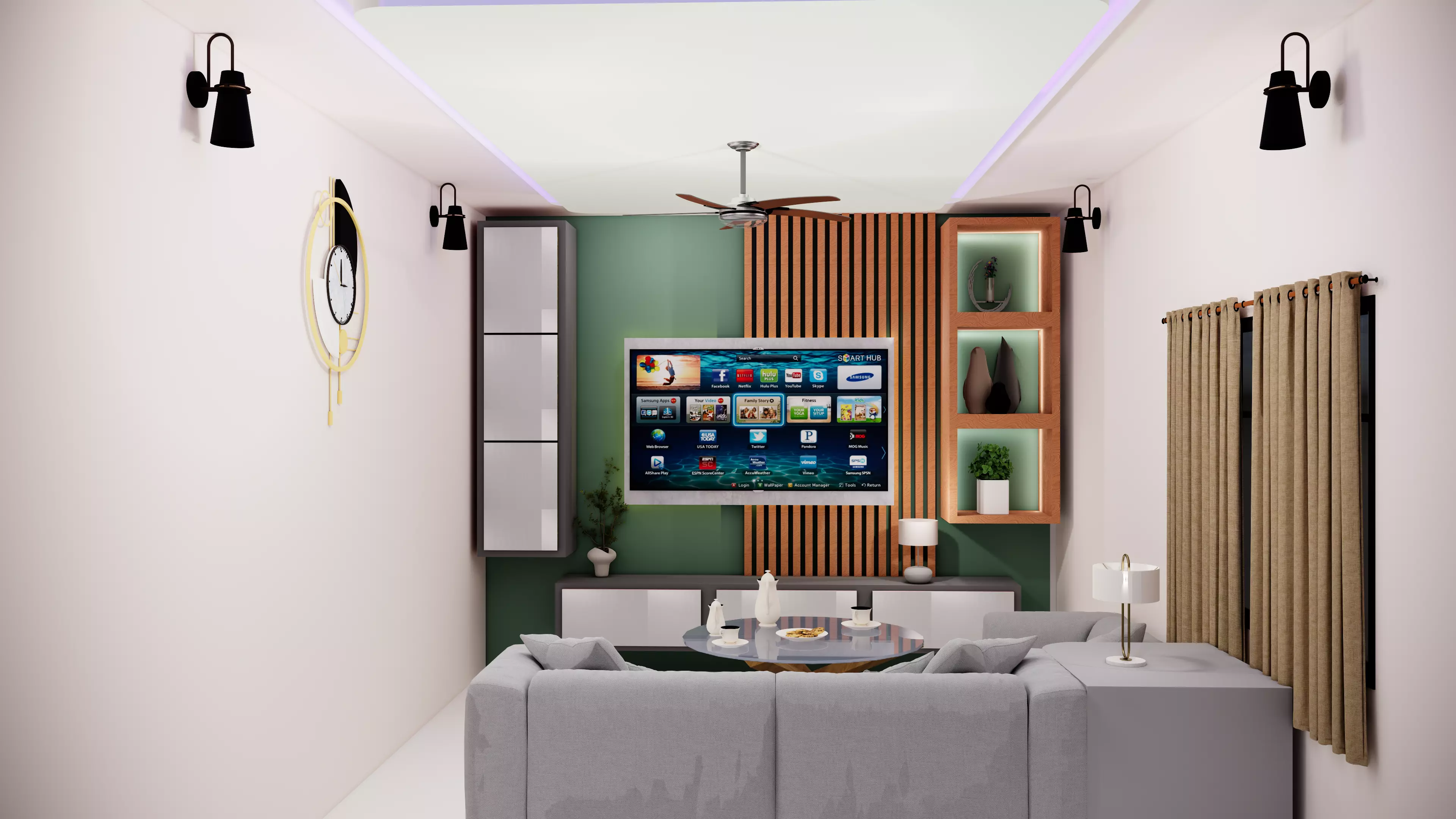 living room 3D model_0