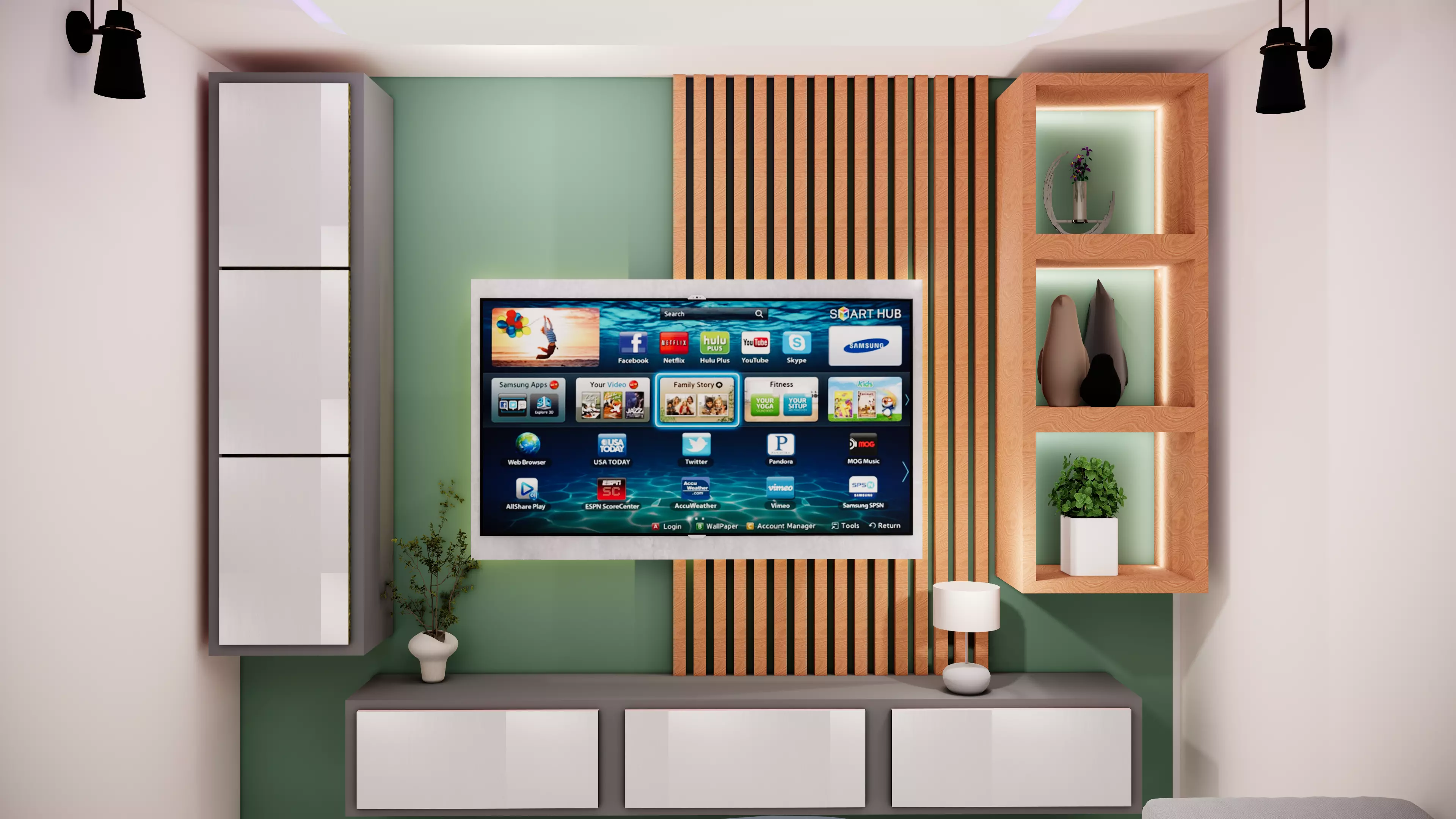 living room 3D model_1