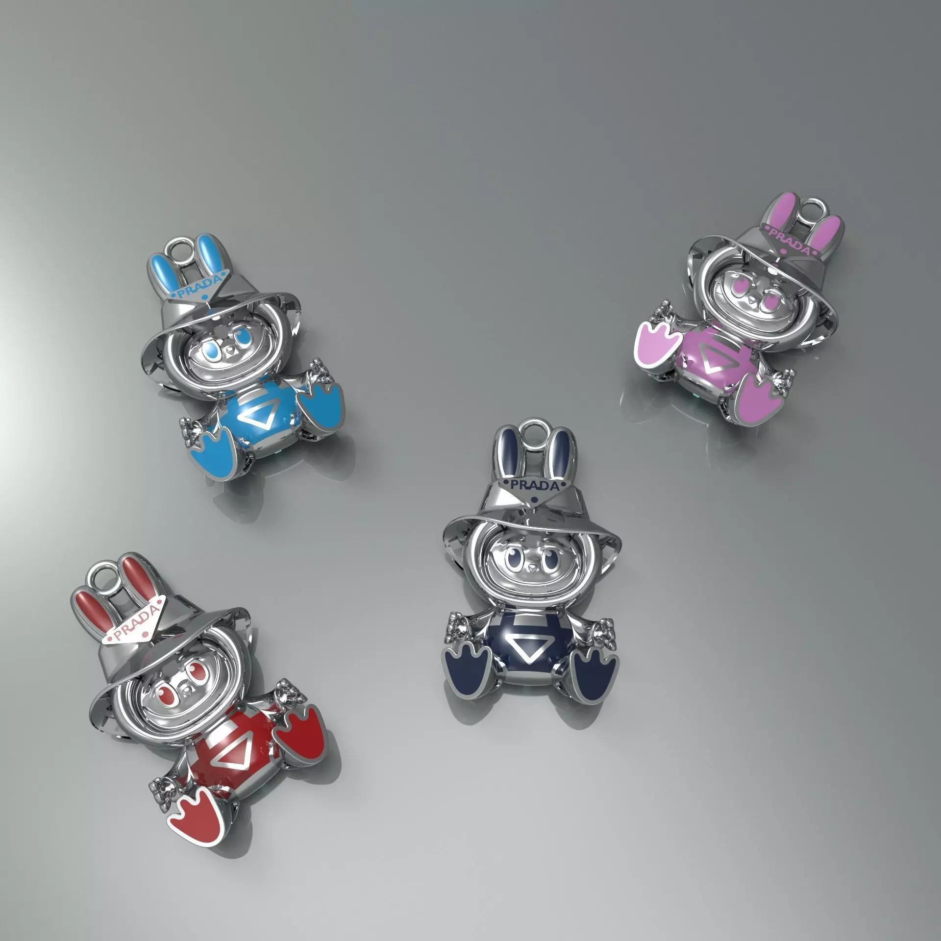 LABUBU-PRA pendant 3D print model_1