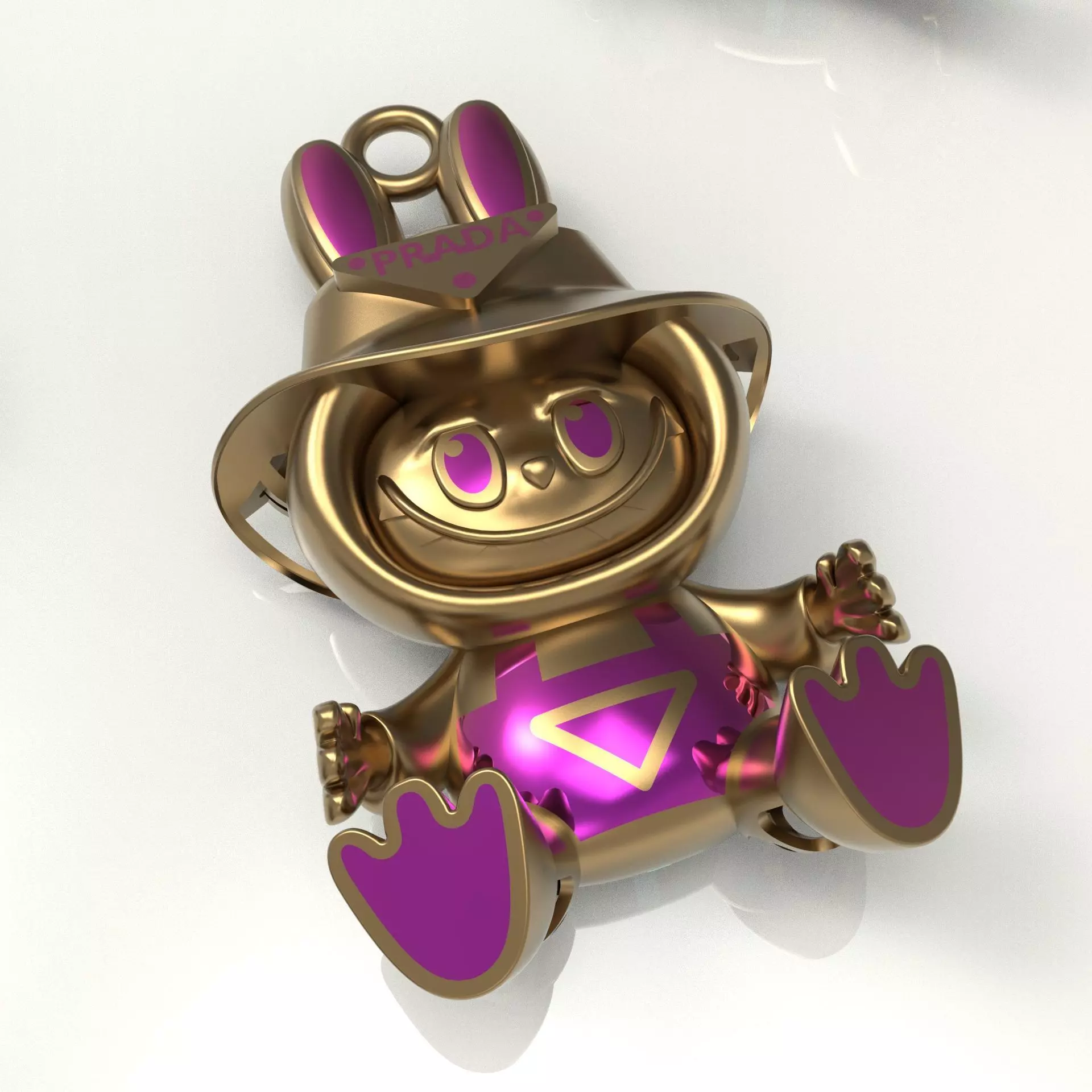 LABUBU-PRA pendant 3D print model_3