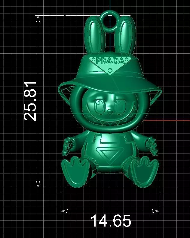 LABUBU-PRA pendant 3D print model_8