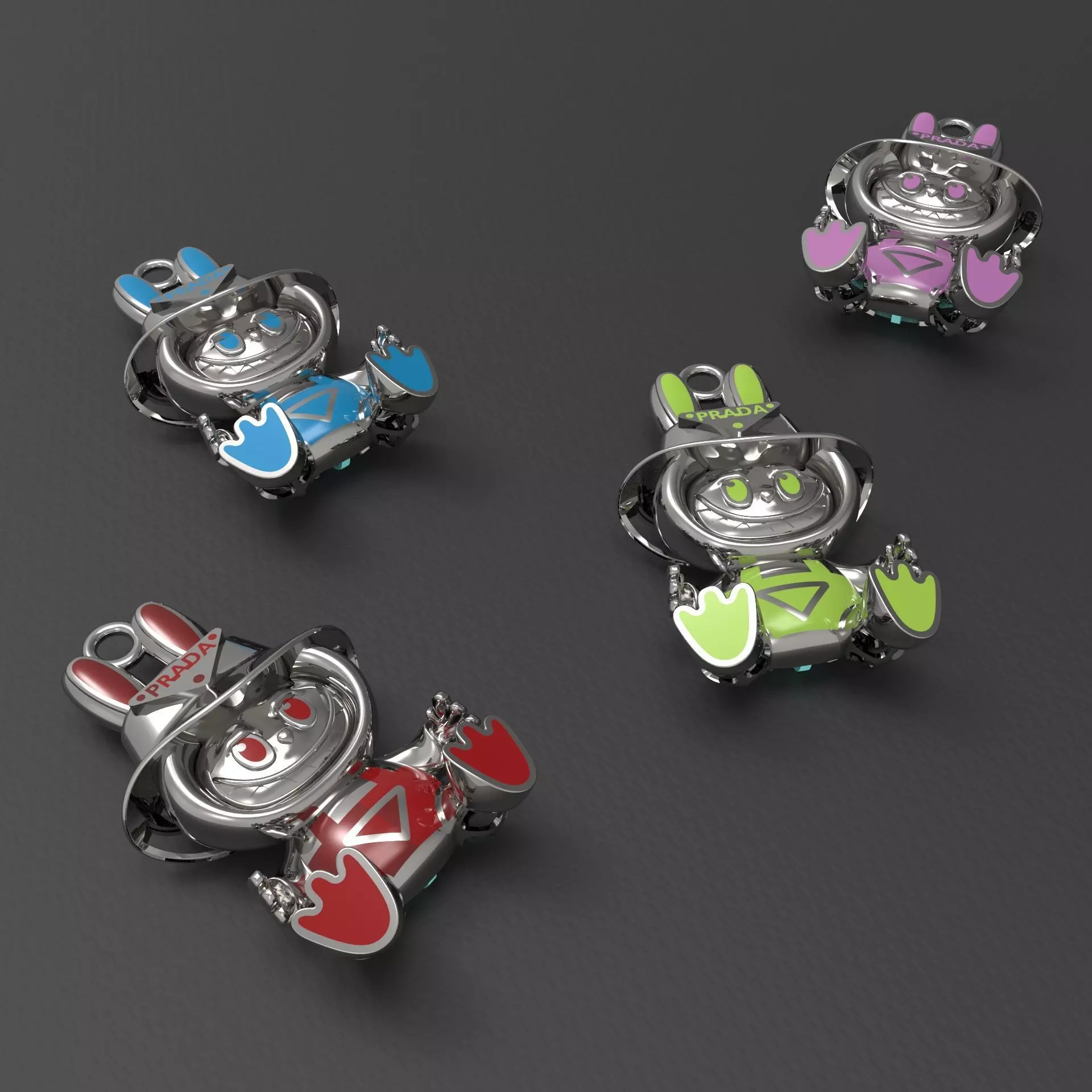 LABUBU-PRA pendant 3D print model_2