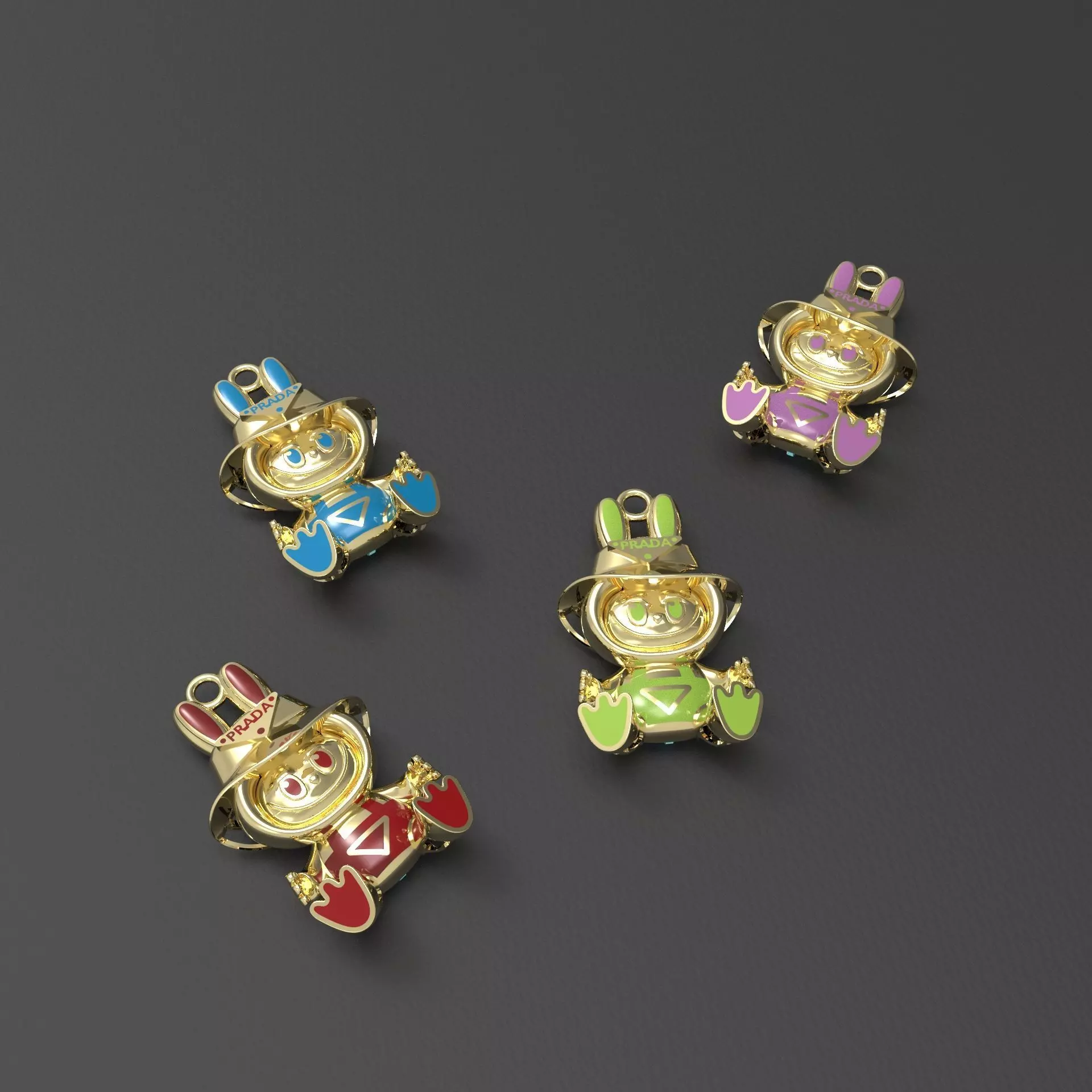 LABUBU-PRA pendant 3D print model_4