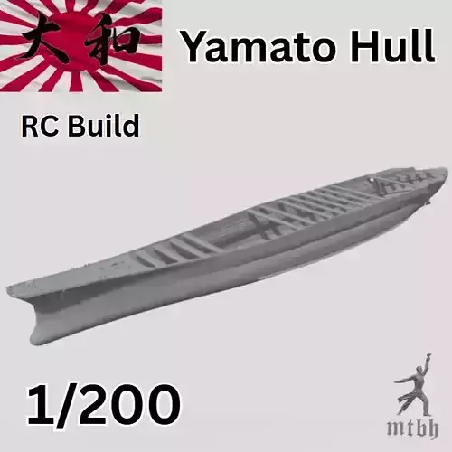 Yamato Hull 1-200 RC Kit - Hull Only 3D print model