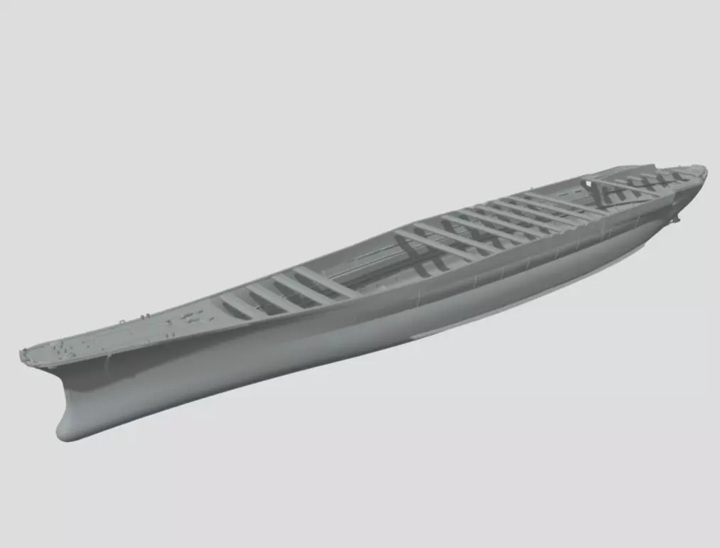 Yamato Hull 1-200 RC Kit - Hull Only 3D print model_1