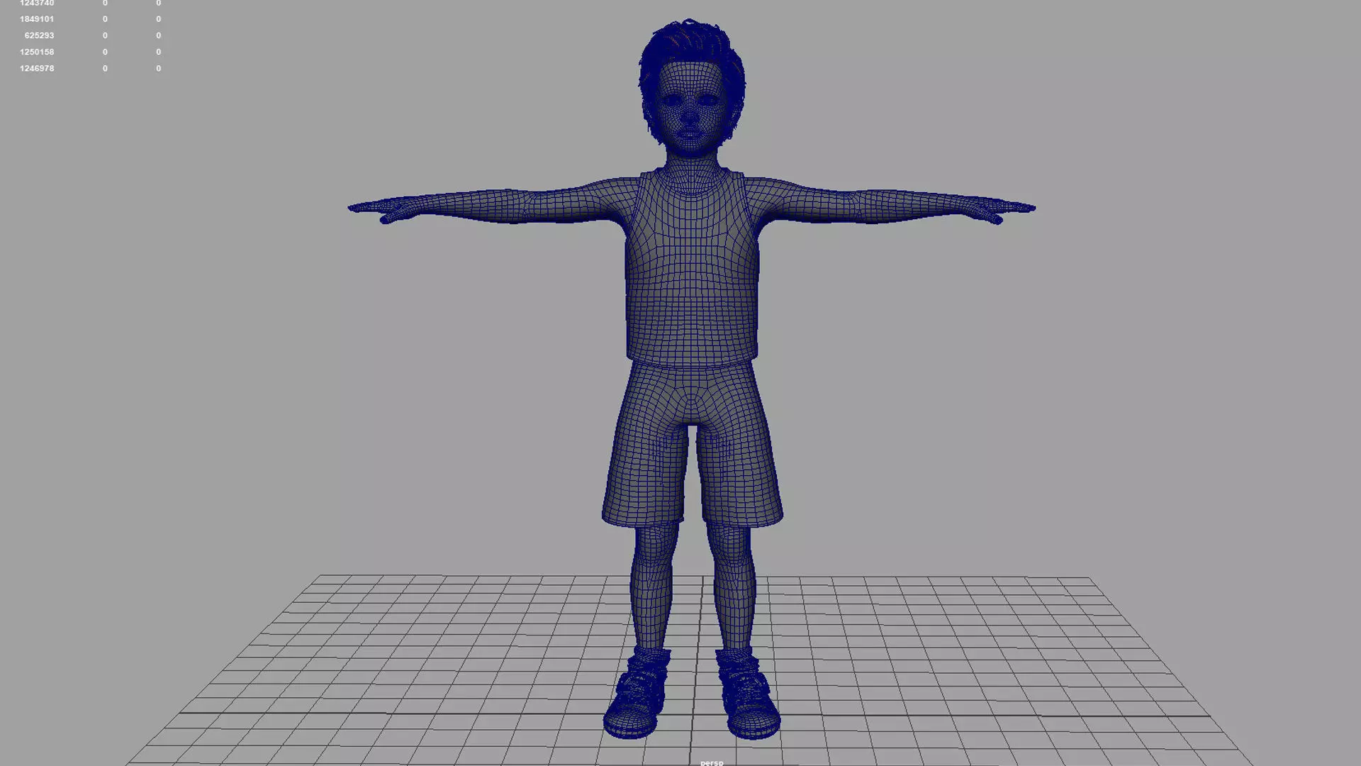 Realistic young boy 3D model_6