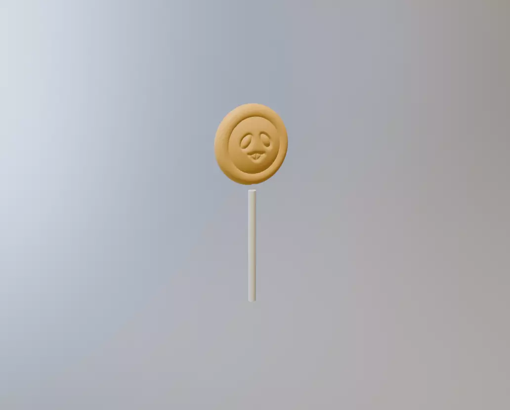 Bready Lollipop 3D print model_3