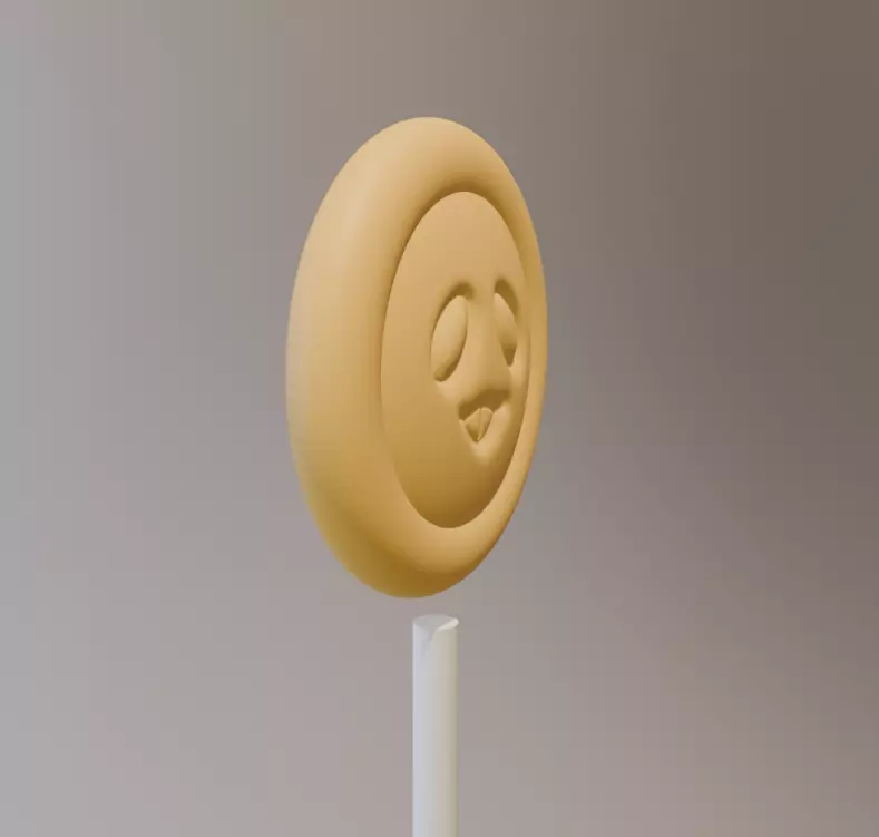 Bready Lollipop 3D print model_2