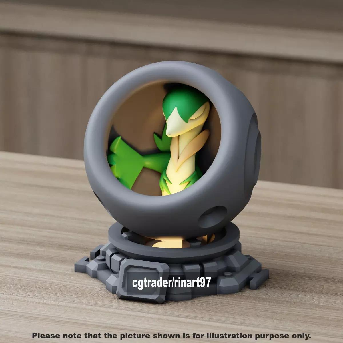 Servine in healing machine pods 3D print model_0