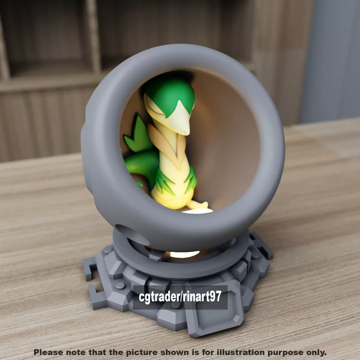 Servine in healing machine pods 3D print model_6