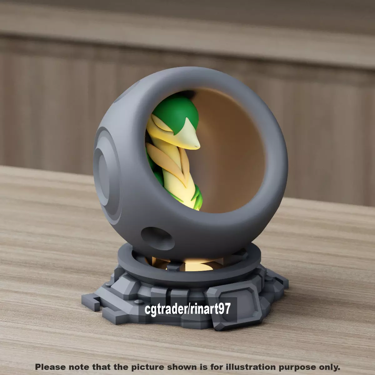 Servine in healing machine pods 3D print model_11