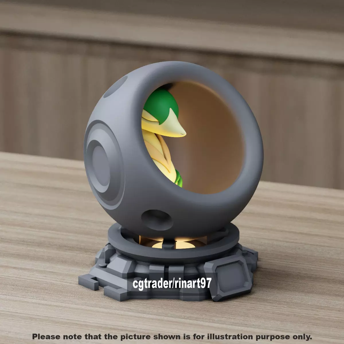 Servine in healing machine pods 3D print model_12