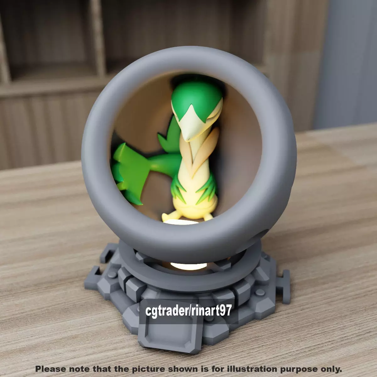 Servine in healing machine pods 3D print model_3