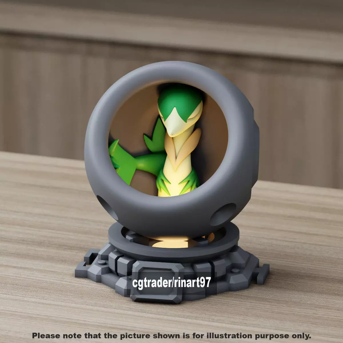 Servine in healing machine pods 3D print model_7