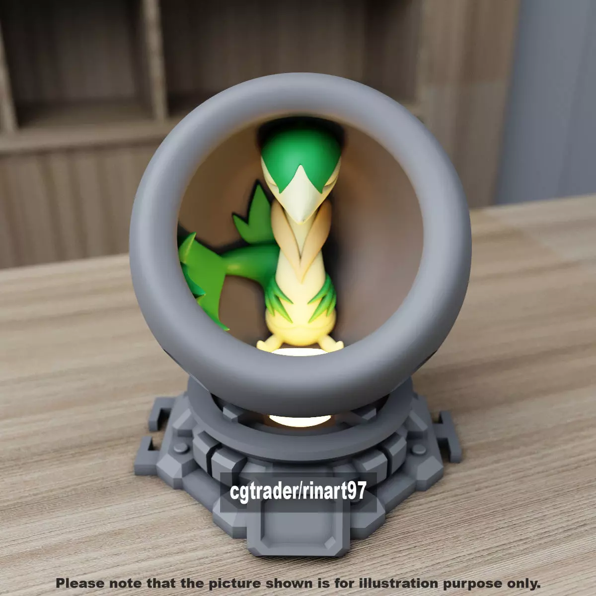 Servine in healing machine pods 3D print model_2