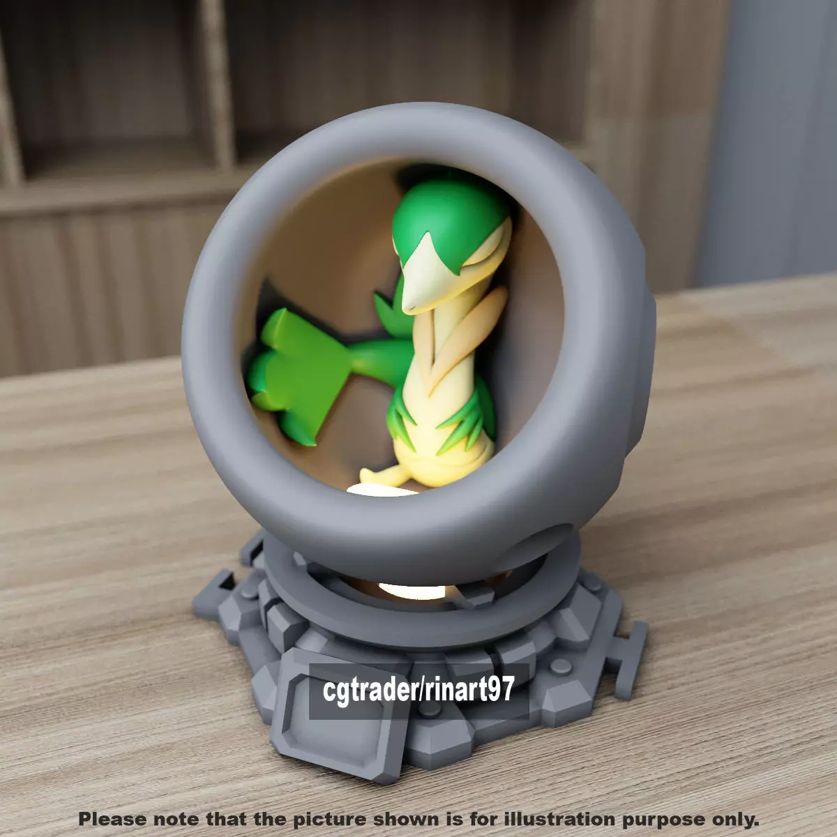 Servine in healing machine pods 3D print model_4