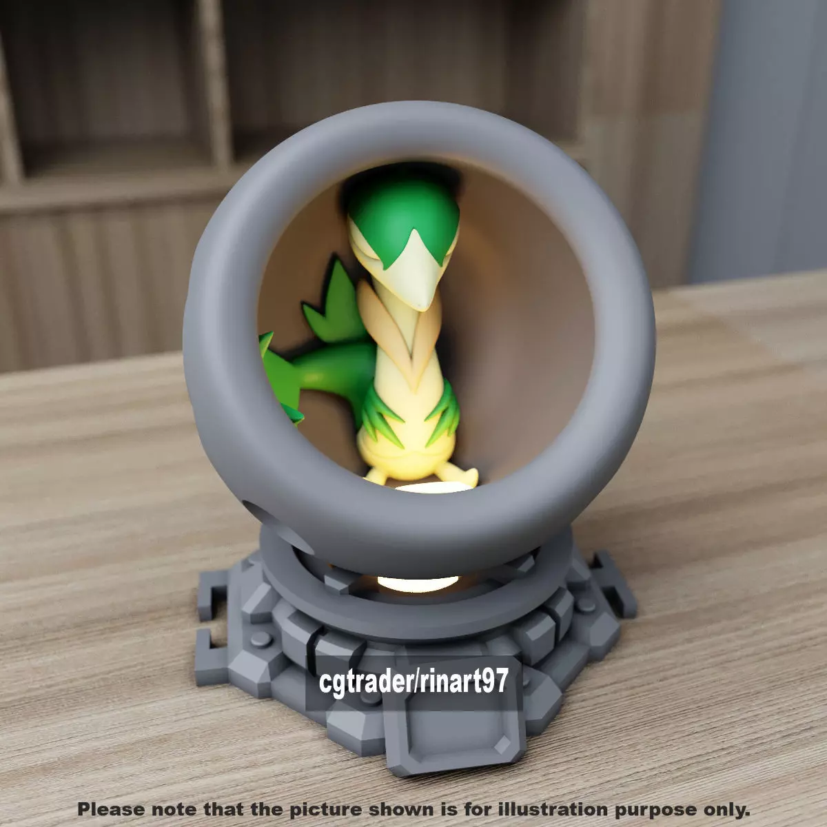 Servine in healing machine pods 3D print model_5