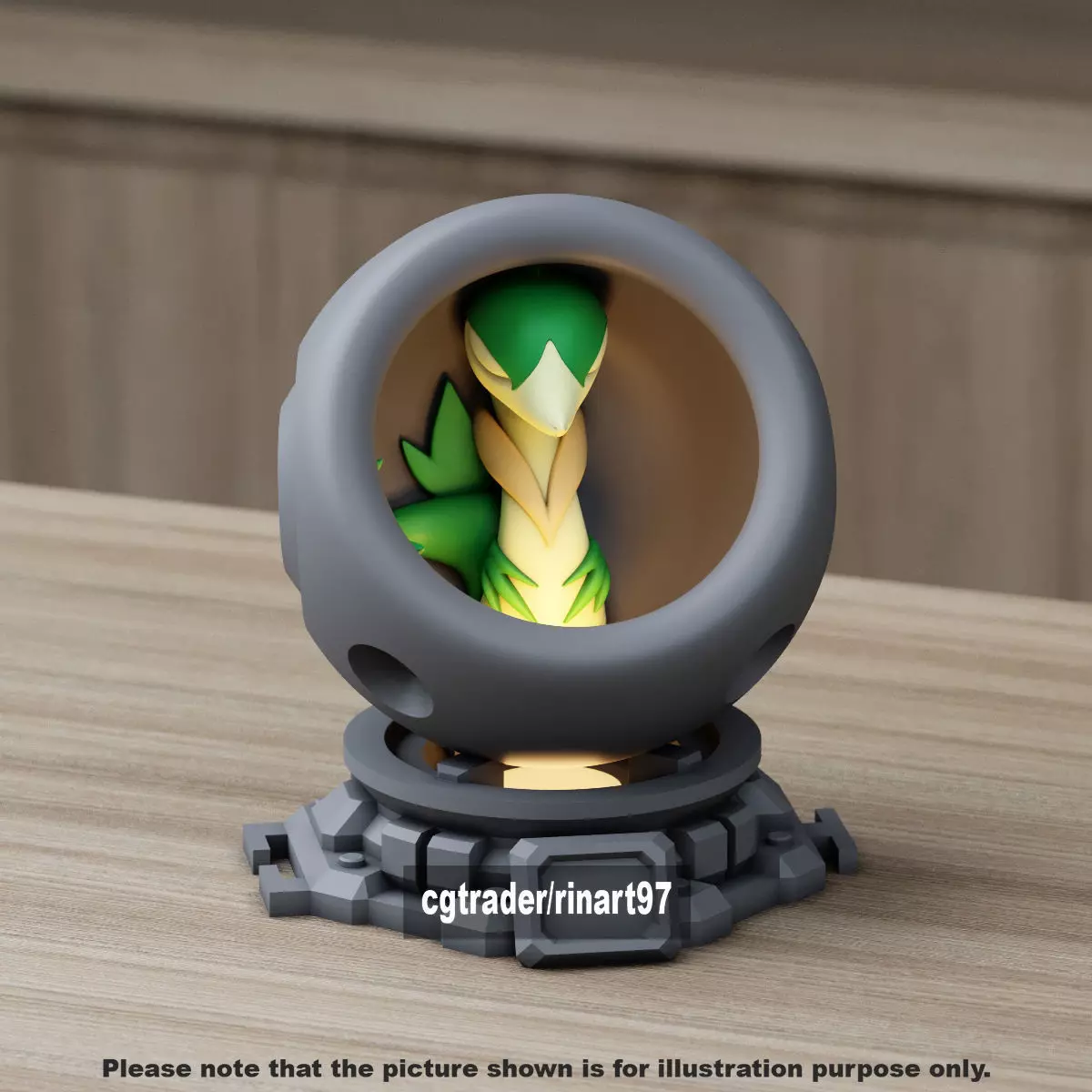 Servine in healing machine pods 3D print model_9