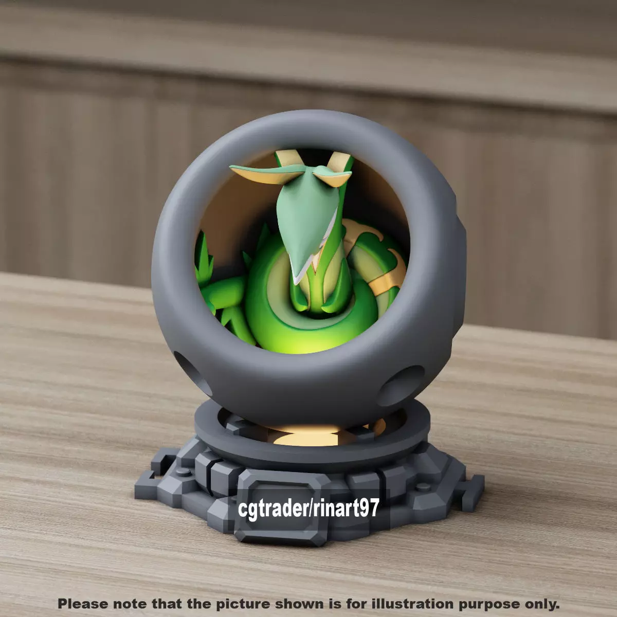 Serperior in healing machine pods 3D print model_7