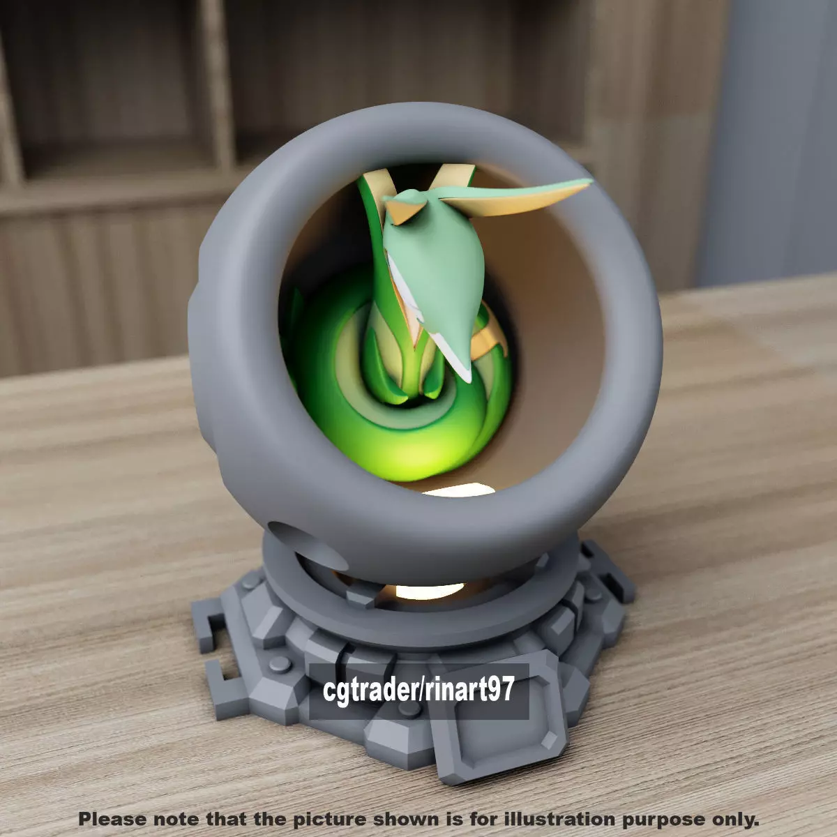 Serperior in healing machine pods 3D print model_6