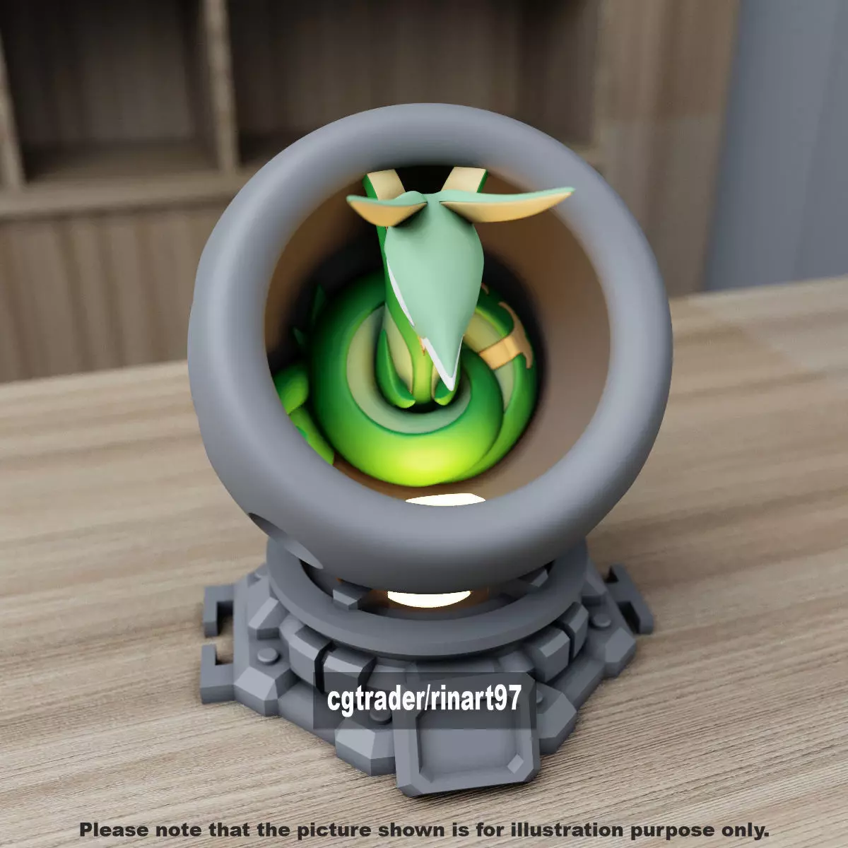 Serperior in healing machine pods 3D print model_5