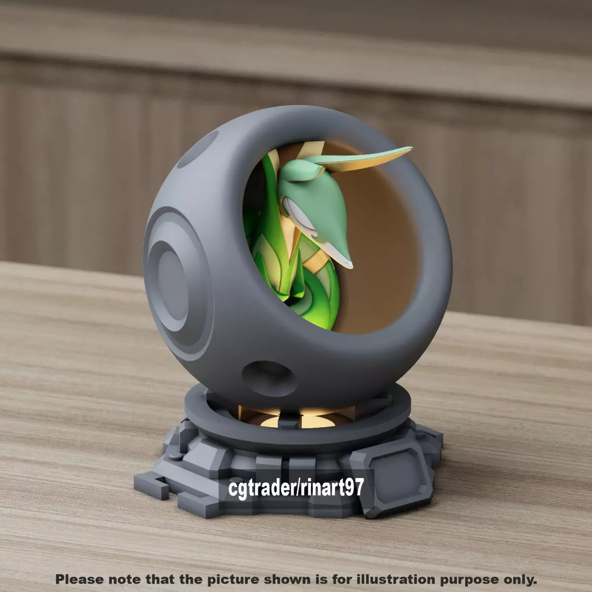 Serperior in healing machine pods 3D print model_12