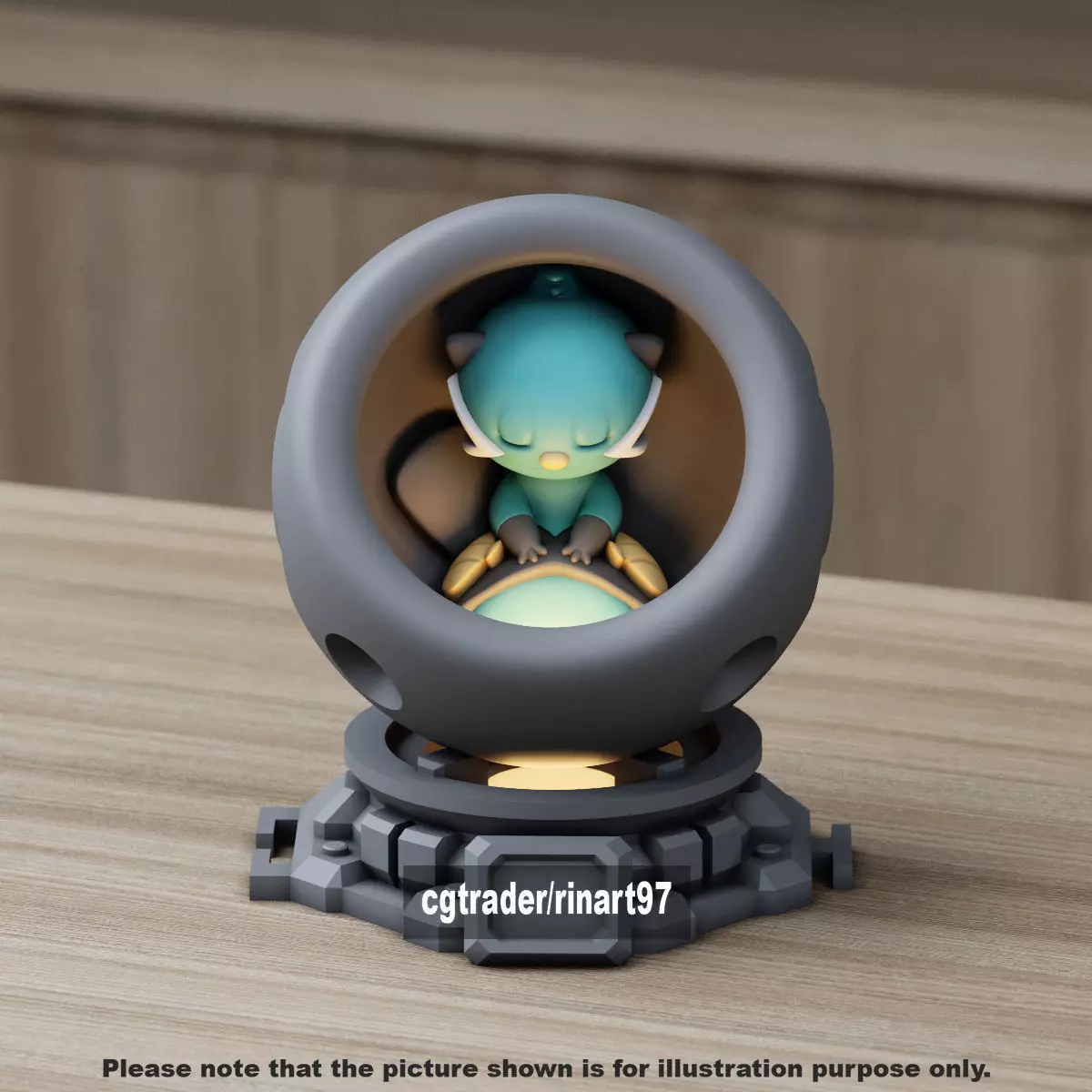 Dewott in healing machine pods 3D print model_8