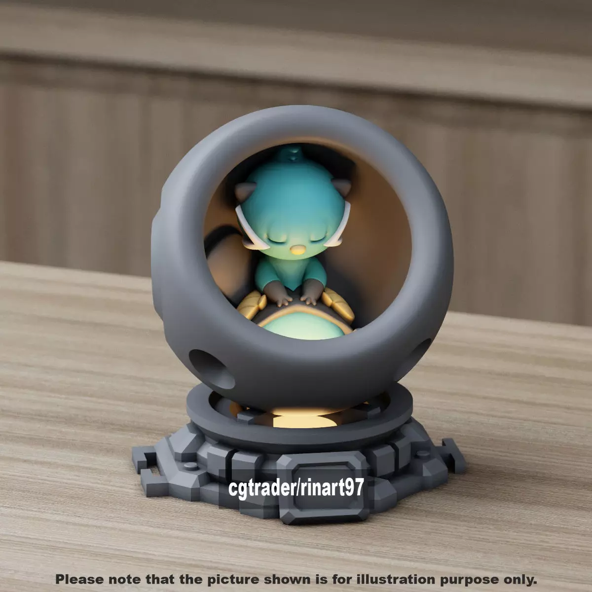 Dewott in healing machine pods 3D print model_9