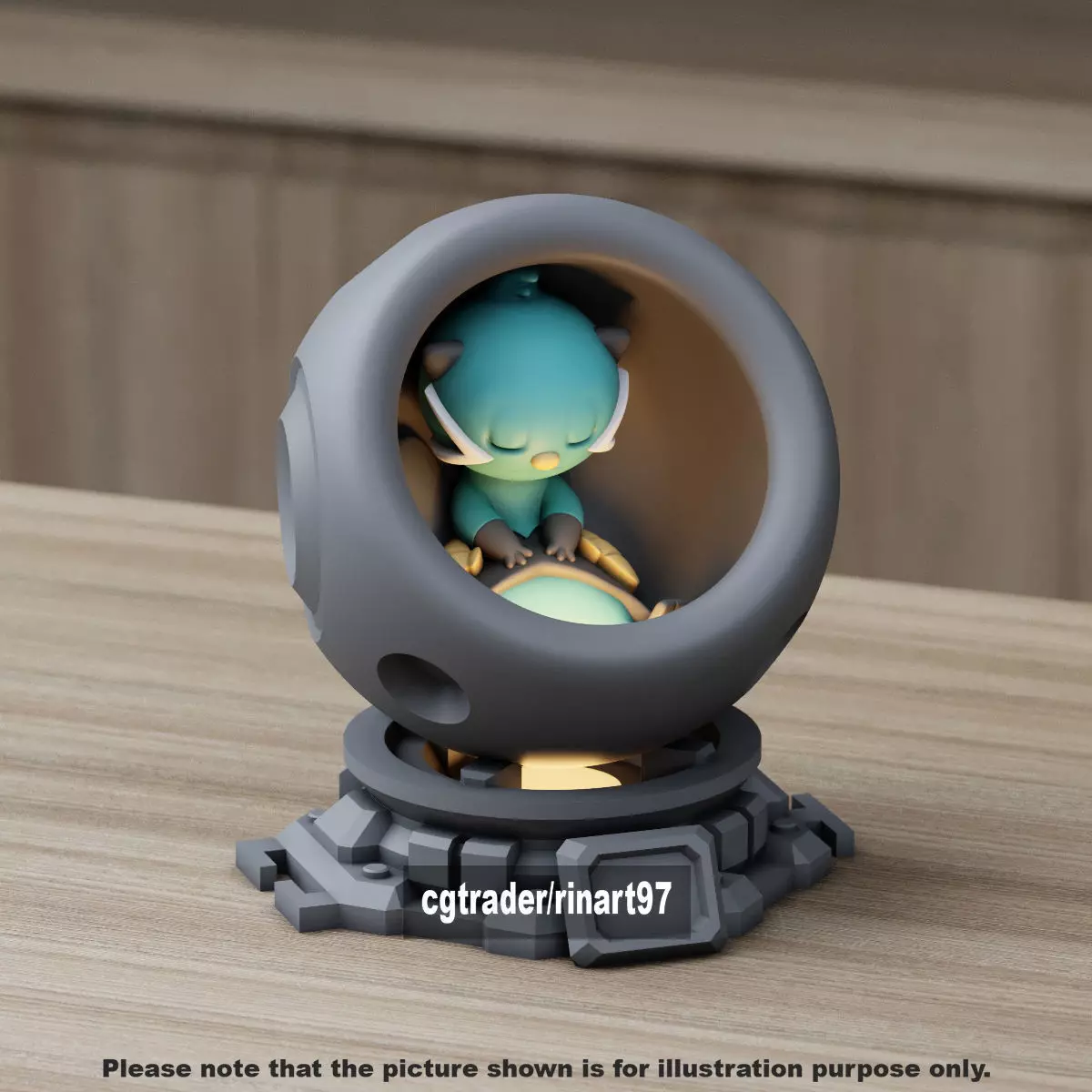 Dewott in healing machine pods 3D print model_10