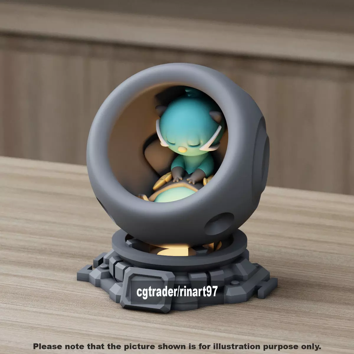 Dewott in healing machine pods 3D print model_0